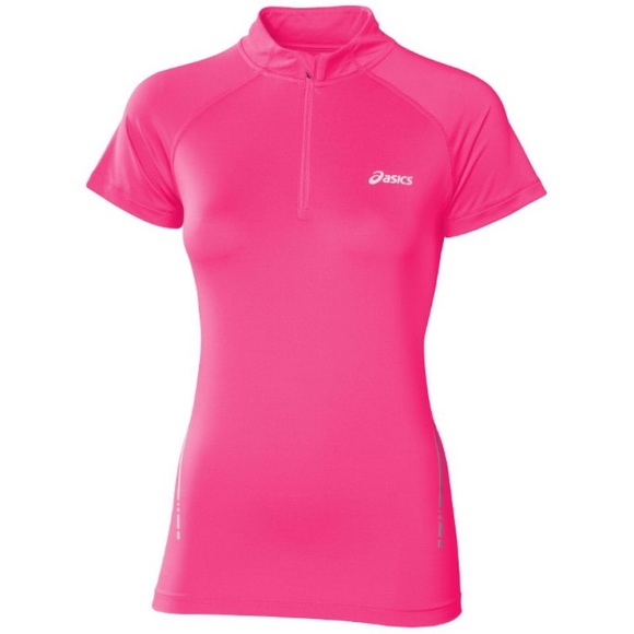 Asics Tops - -🎄Women's ASICS Golf Pink Zipper Front S/S Shirt-Small AS IS